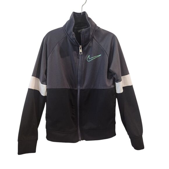 Nike Other - NIKE boys track suit jacket size large 7 blue black